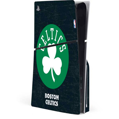 NBA Boston Celtics Black Secondary Logo PlayStation PS5 Skins
